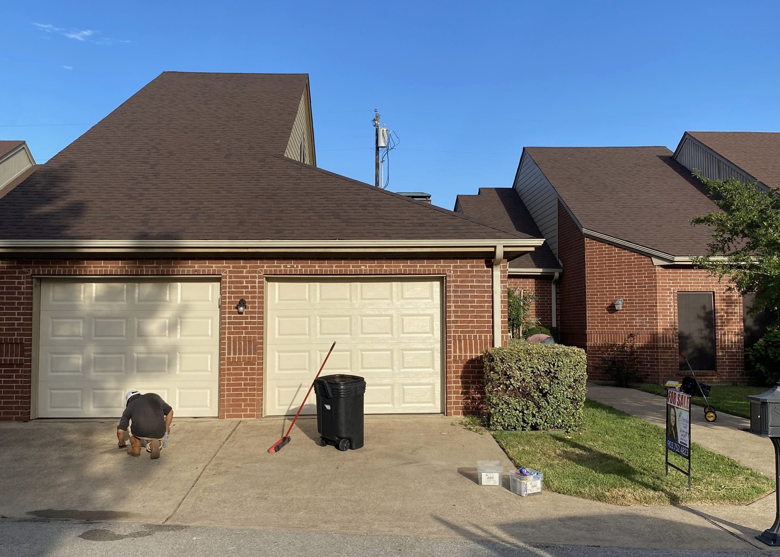 Storm-damaged roof documented for insurance claim in Tyler, TX by Redline Roofing