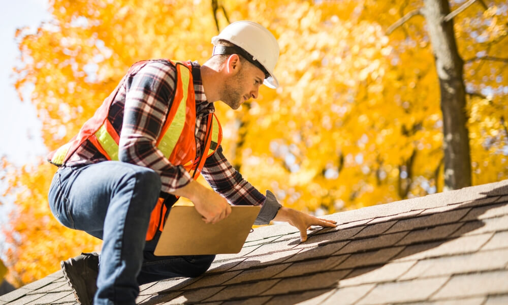 Professional roof repair by Redline Roofing