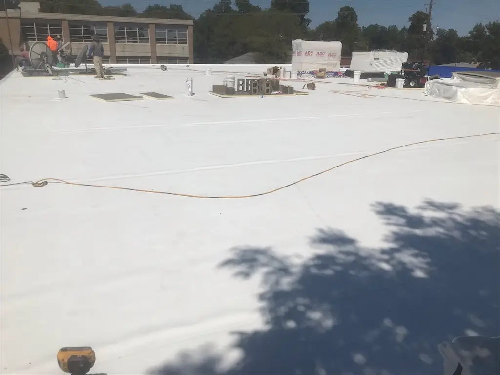 Commercial roof repair by Redline Roofing in Tyler, TX
