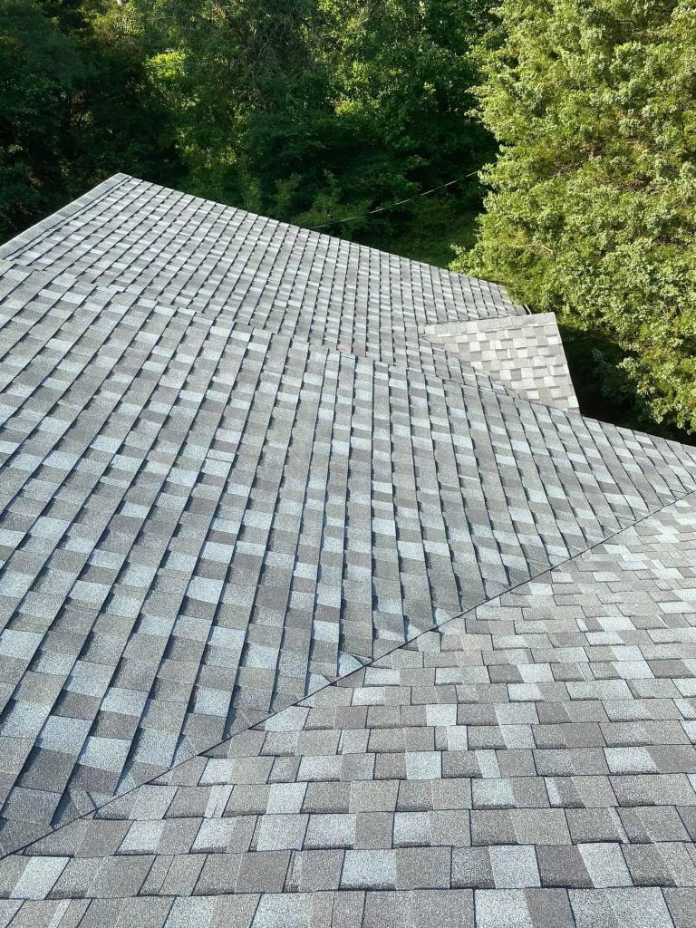 view of a roof from the top